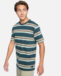 H2O-DRI Harvey Stripe Tee -HURLEY Sales cj5790 seaweed 2