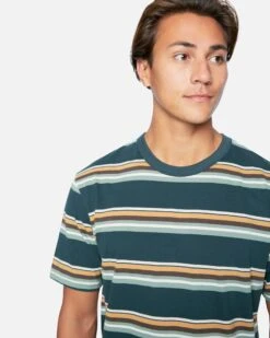 H2O-DRI Harvey Stripe Tee -HURLEY Sales cj5790 seaweed 5