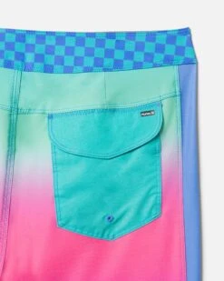 Essential One And Only Gradient Boardshort 18" -HURLEY Sales hfa22vmb 05203 turquoise 3