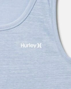 Exist One And Only Blended Short Sleeve Graphic Tank -HURLEY Sales hfa22vmt 05363 ice blue 3
