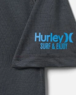 Exist Icon Short Sleeve Rashguard -HURLEY Sales hsp22vms 03963 black 3