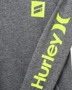 Exist Bootcamp French Terry Pullover Hoodie -HURLEY Sales hsp23vmp 06409 grey black 4