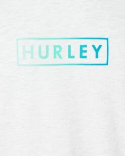 Essential Boxed Logo Short Sleeve Tee -HURLEY Sales hsp23vmt 06458 grey grey 3