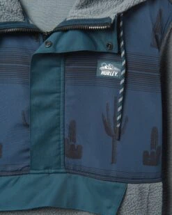 Evergreen Burrrito Anorak Pullover -HURLEY Sales mft0010610 stone grey 3