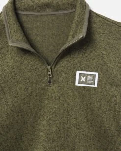 Mesa Ridgeline 1/4 Zip Fleece Pullover 6 Mesa Ridgeline 1/4 Zip Fleece Pullover -HURLEY Sales mkt0008830 olive 3
