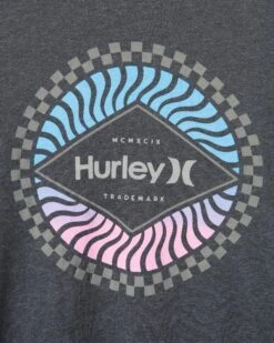Everyday Washed Circular Long Sleeve -HURLEY Sales mts0032960 black heather 3