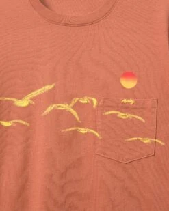 Everyday Flock Pocket T-Shirt 6 Everyday Flock Pocket T-Shirt -HURLEY Sales mts0034030 zion rust 3