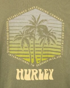 Everyday Tres Palmas Long Sleeve -HURLEY Sales mts0034370 olive 3