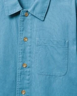Bixby Canvas Long Sleeve Shirt -HURLEY Sales mvs0005420 medium blue 3